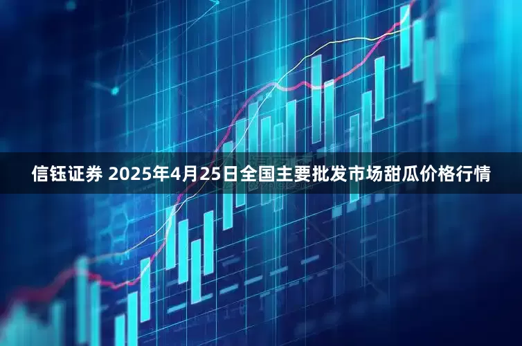 信钰证券 2025年4月25日全国主要批发市场甜瓜价格行情