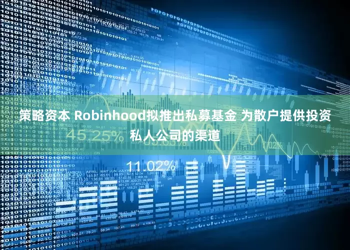 策略资本 Robinhood拟推出私募基金 为散户提供投资私人公司的渠道